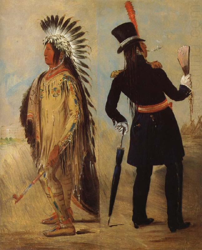 Pigeon-s Egg Head auf dem  Weg nach Washington und bei Seiner Ruckkehr, George Catlin